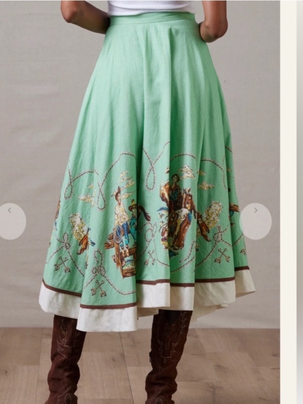 NWT Double D Ranch Skirt, Mitchell's Gallery - Picture 5 of 8